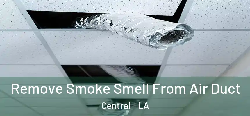Remove Smoke Smell From Air Duct Central - LA